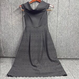 Banana Republic Black Cowl Neck A-Line Maxi Dress